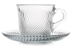 Paşabahçe 97768 Marmara 12 Piece Tea Cup Set for 6 People, 180 cc