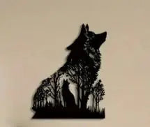 Halloween Black Wolf Wall Decoration